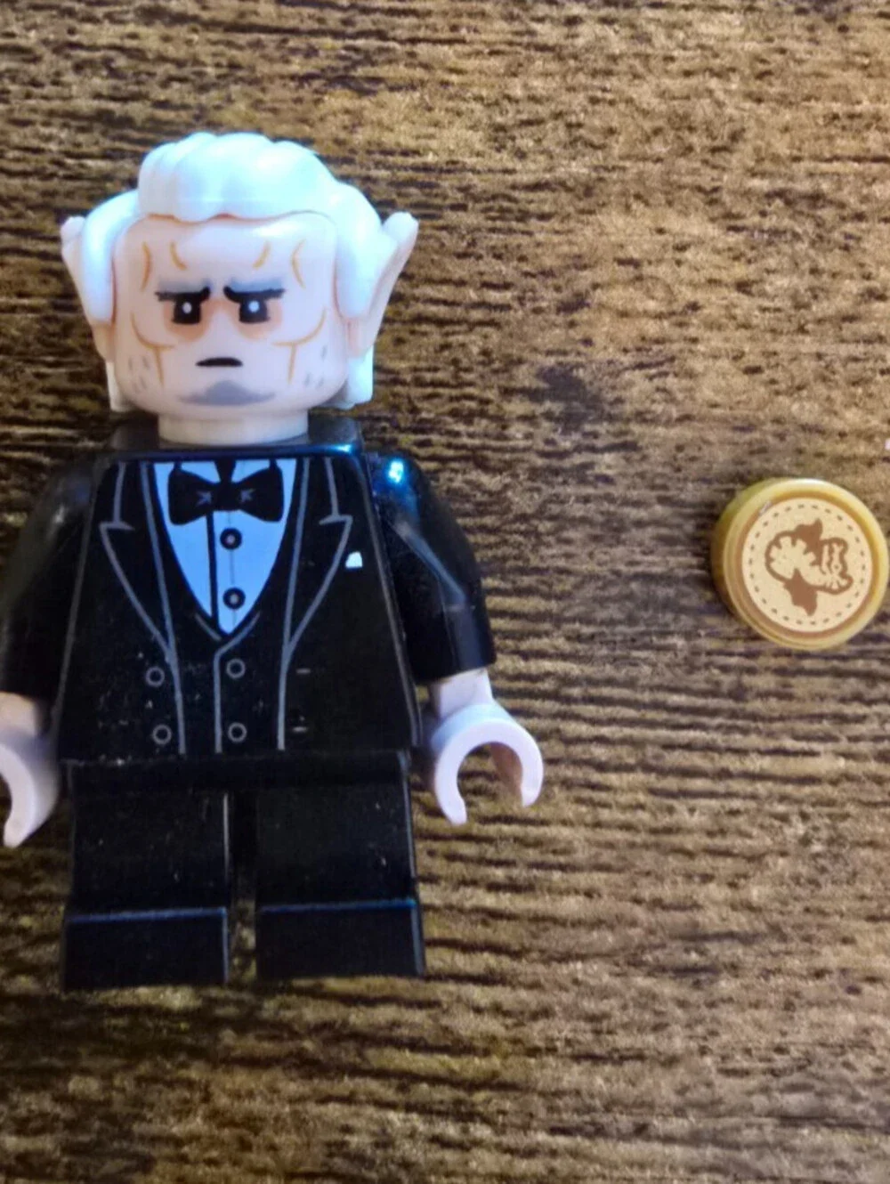 Lego Ricbert 76417 White Hair Deathly Hallows Harry Potter Minifigure